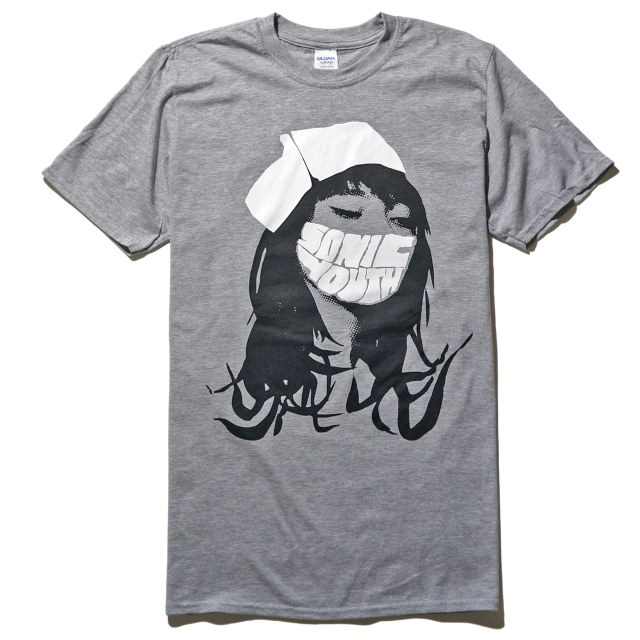 SONIC YOUTH Tシャツ Nurse -Grey | OSOMALO バンドTシャツの通販