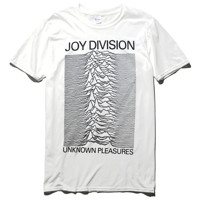 Joy Division Tシャツ 白 ジョイディヴィジョン JOY DIVISION Tシャツ 公式 Unknown Pleasures-White | OSOMALO バンド
