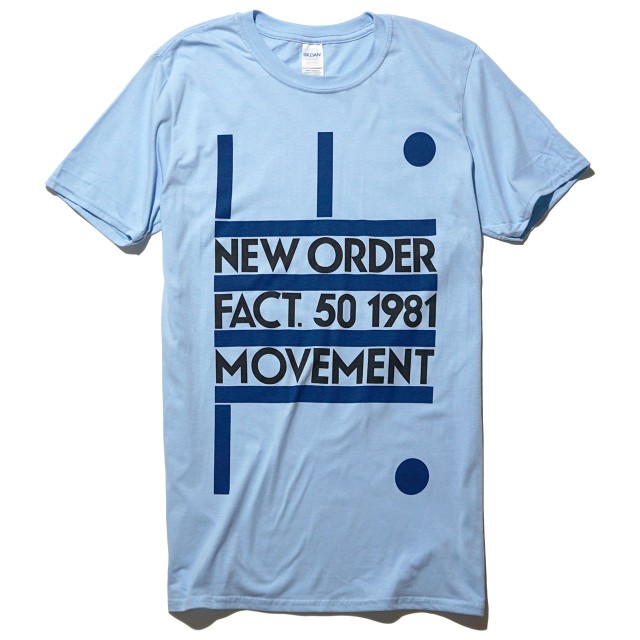 NEW ORDER Tシャツ 公式 Movement -Blue
