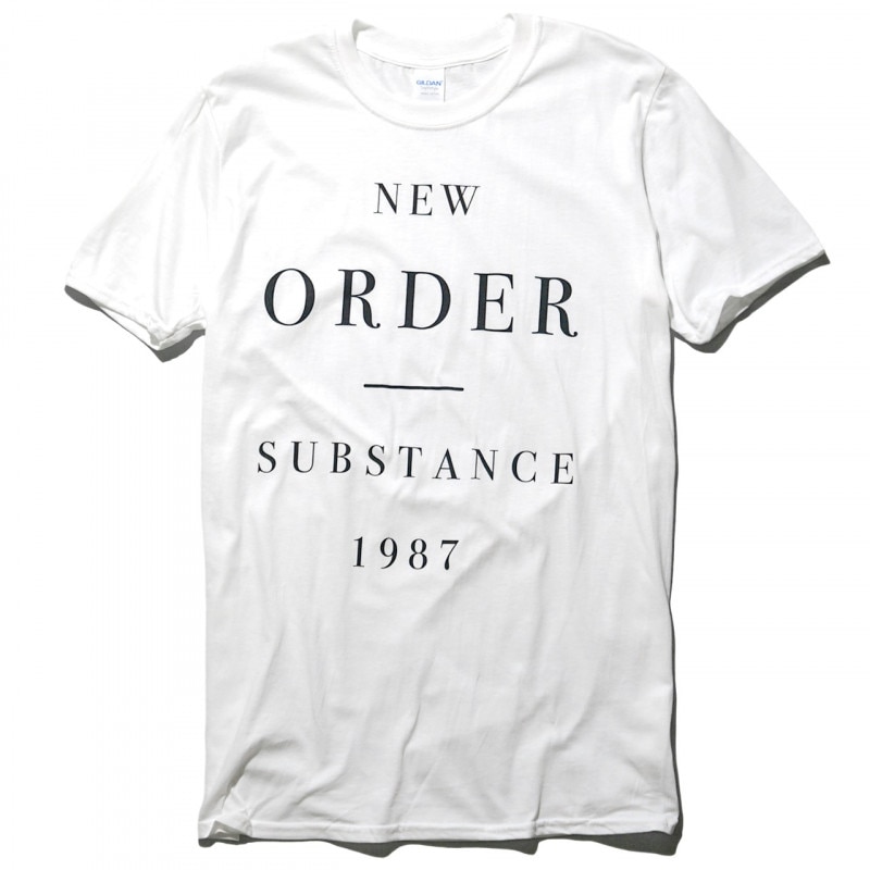 NEW ORDER Tシャツ 公式 Substance-White