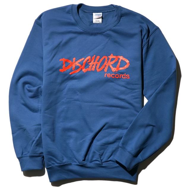 DISCHORD RECORDS スウェットシャツ/ Old Logo Crewneck - Indigo Blue