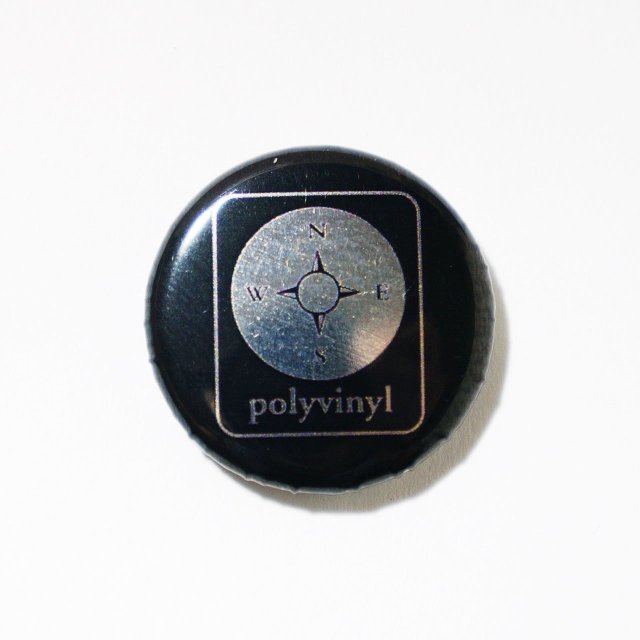 Polyvinyl 缶バッジ Compass Button-Black|バッジ