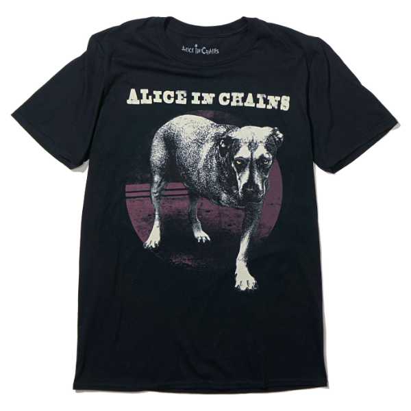 アリスインチェインズ　Tシャツ ALICE IN CHAINS Tシャツ Three Legged Dog-Black | OSOMALO