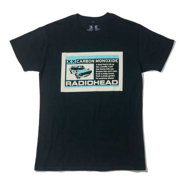 RADIOHEAD レディオヘッド Tシャツ Carbon Patch-Black