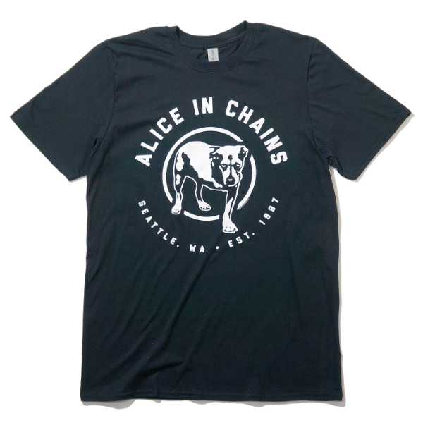 ALICE IN CHAINS アリス・イン・チェインズ Tシャツ est 1987-Black