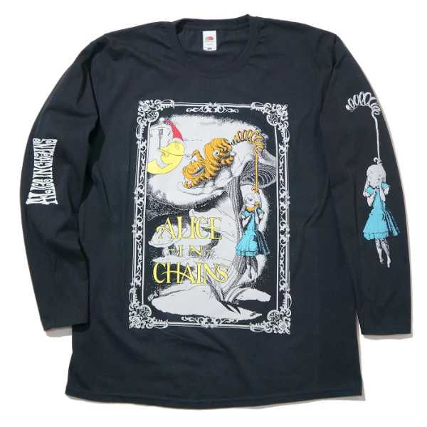 ALICE IN CHAINS ロングスリーブTシャツ Wonderland-Black