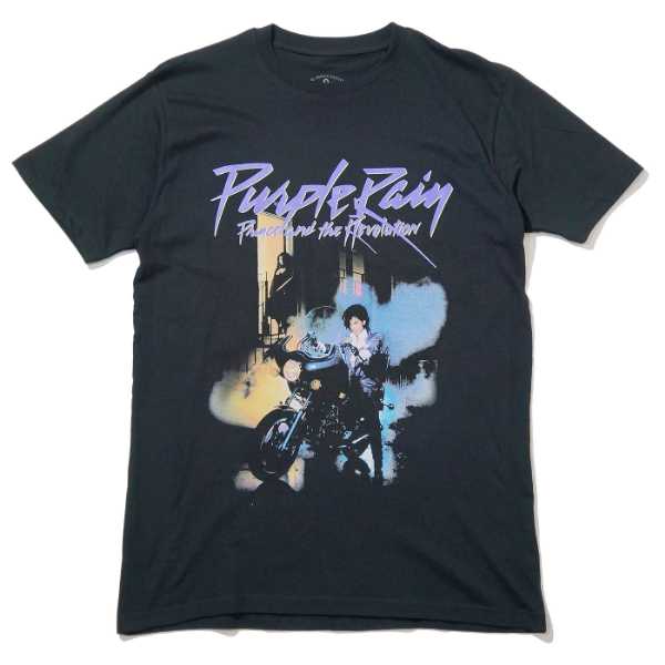 PRINCE Tシャツ Purple Rain-Black