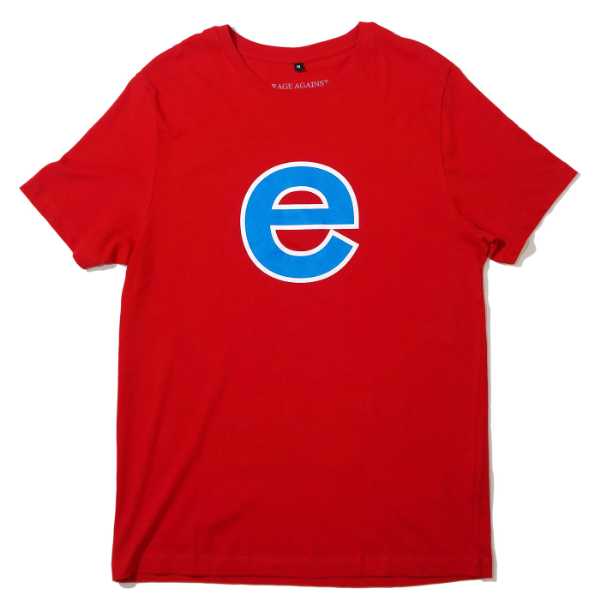 RAGE AGAINST THE MACHINE Tシャツ Big e-Red