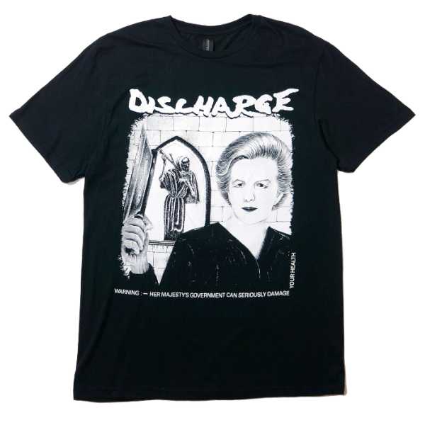 DISCHARGE Tシャツ Warning-Black | OSOMALO バンドTシャツの通販