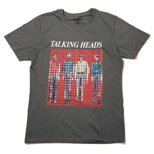 TALKING HEADS Tシャツ Pixel Portrait-Grey