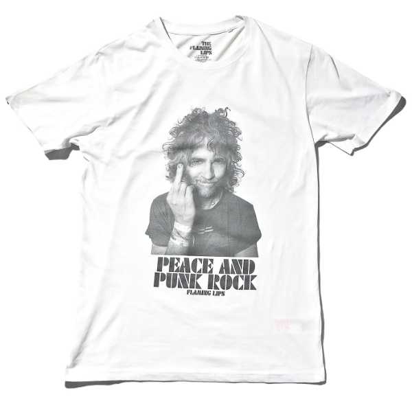 THE FLAMING LIPS Tシャツ Peace And Punk-White