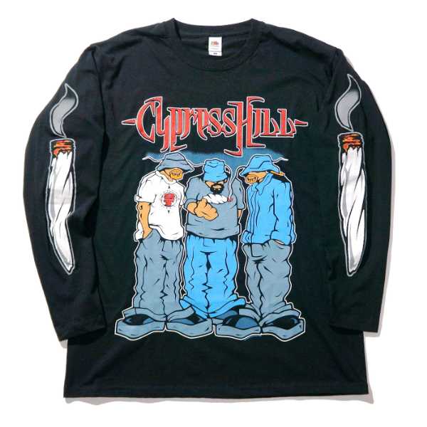 CYPRESS HILL ロングスリーブTシャツ Blunted-Black