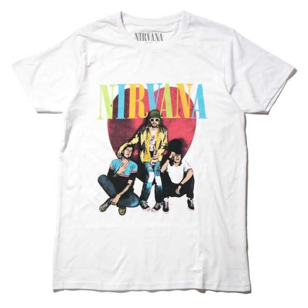 NIRVANA Tシャツ Trapper Hat-White
