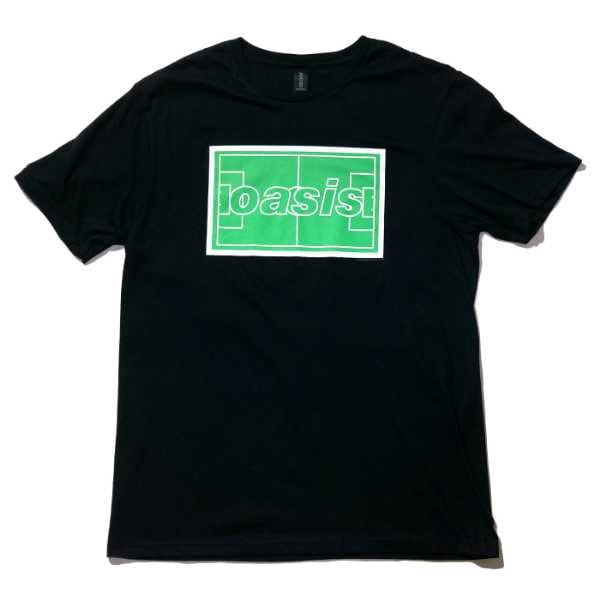 OASIS Tシャツ Maine Road Football Pitch-Black