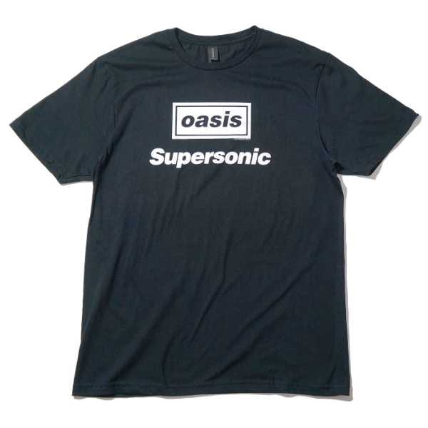 OASIS Tシャツ Supersonic Title-Black