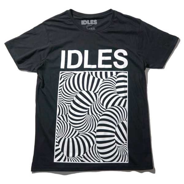IDLES Tシャツ Psych Tubes-Black