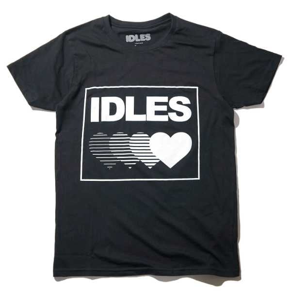 IDLES Tシャツ Gradient Heart-Black