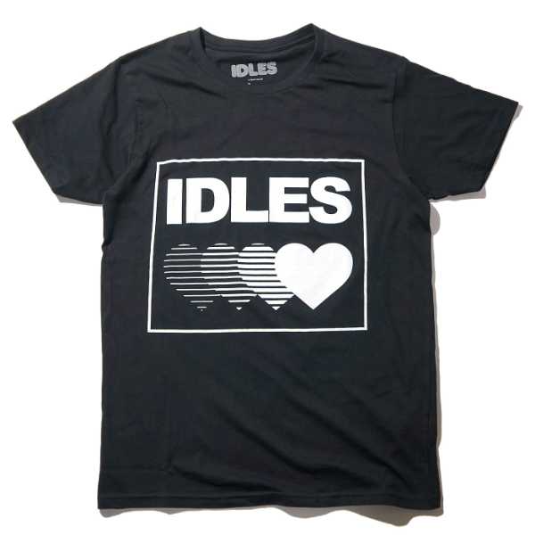 IDLES Tシャツ Gradient Heart-Black | OSOMALO バンドTシャツの通販