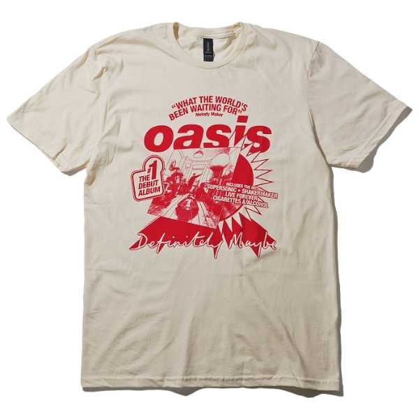 OASIS Tシャツ What The World’s Been Waiting For-Natural