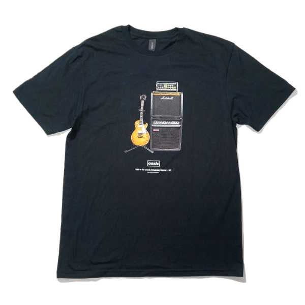 OASIS Tシャツ Definitely Maybe Guitar-Black