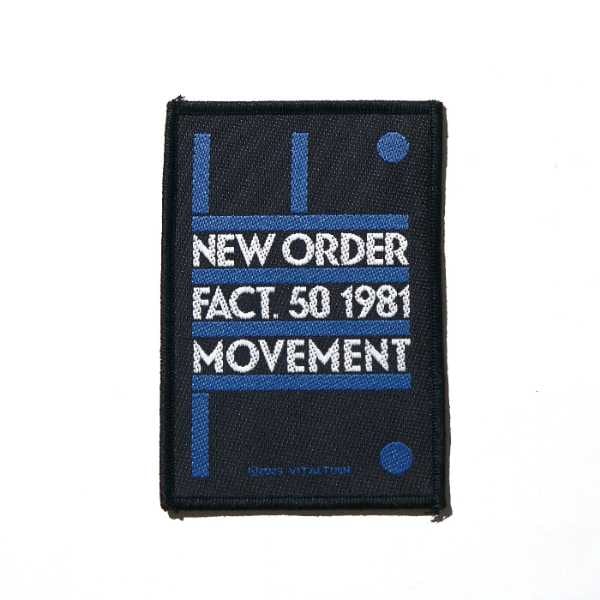 NEW ORDER パッチ ワッペン Fact 50
