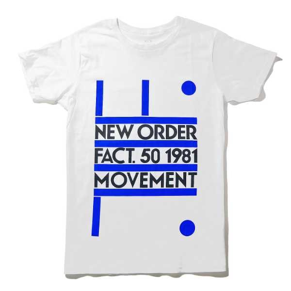 NEW ORDER Tシャツ Movememt-White