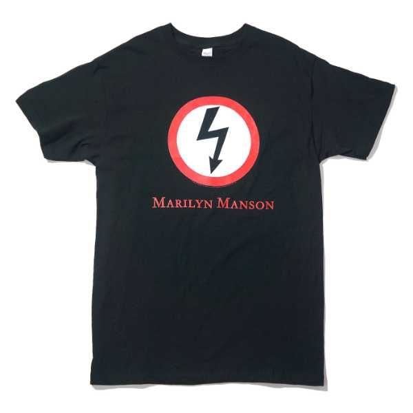 MARILYN MANSON Tシャツ Lightning Logo-Black