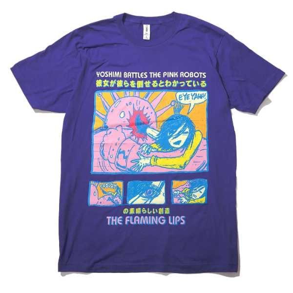 FLAMING LIPS Tシャツ Yoshimi Logo-Purple