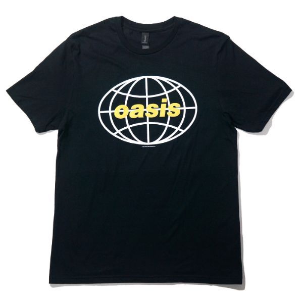 OASIS Tシャツ Globe Logo-Black