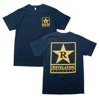 REVELATION RECORDS Tシャツ Logo-Navy/Gold|R|バンド・ブランド ▼