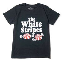 The WHITE STRIPES Tシャツ Peppermints-Black|W|バンド・ブランド ▼