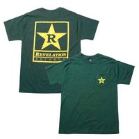 REVELATION RECORDS ポケット Tシャツ Logo-Green|R|バンド・ブランド ▼