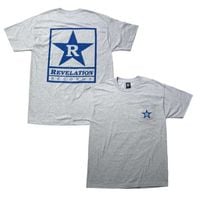 REVELATION RECORDS ポケット Tシャツ Logo-Grey|R|バンド・ブランド ▼