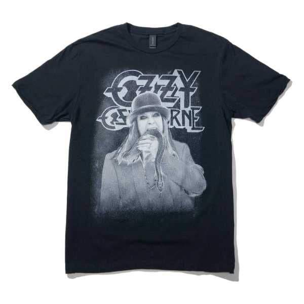 【SALE】OZZY OSBOURNE Tシャツ Ordinary Man Snake Rayograph-Black