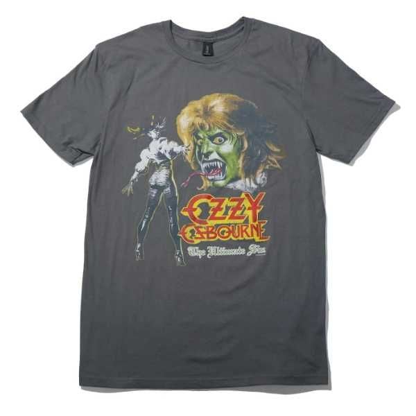 【SALE】OZZY OSBOURNE Tシャツ Ultimate Remix (Bp)-Grey