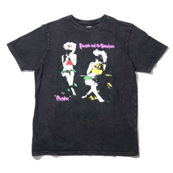 Siouxsie ＆ The Banshees Tシャツ ストーンウォッシュ Christine-Black
