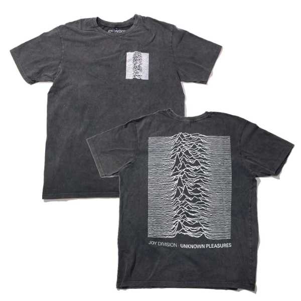 JOY DIVISION Tシャツ Pulsar Pocket Wave ストーンウォッシュ-Grey