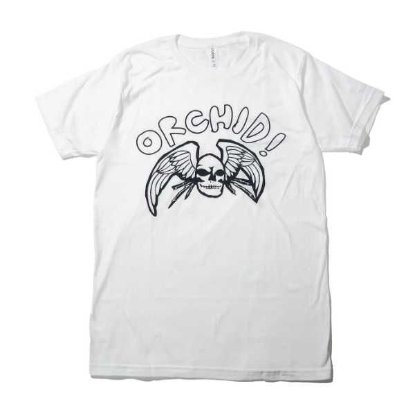 【SALE】ORCHID Tシャツ Winged Skull-White