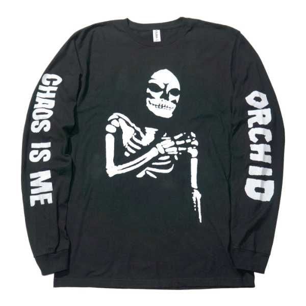 ORCHID ロングスリーブシャツ Chaos Is Me-Black