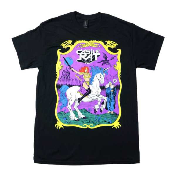 CASTLE RAT Tシャツ Unicorn Rider-Black