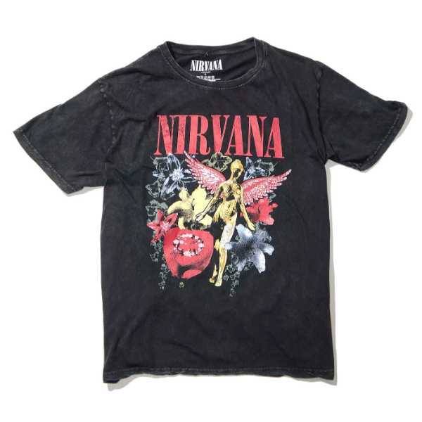 NIRVANA Tシャツ In Utero Tour(bp)-White | OSOMALO バンドTシャツの通販