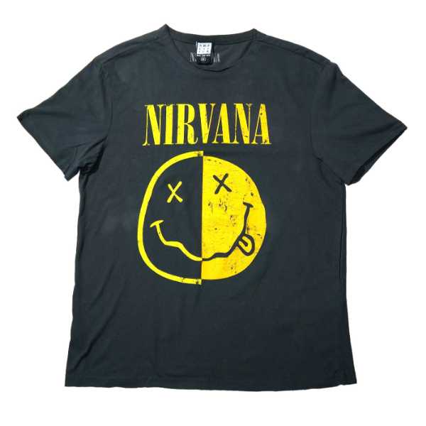 NIRVANA Tシャツ Spliced(AMPLIFIED)-Charcoal