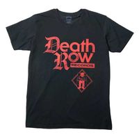 Death Row Records T����� Red Logo-Black-Black