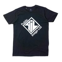 PIL (PUBLIC IMAGE LTD) T����� Diamond Logo & Text-Black