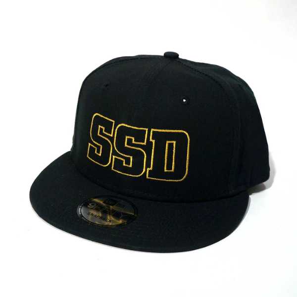 SSD バンド キャップ Gold Outline Logo 9Fifty Black Snapback