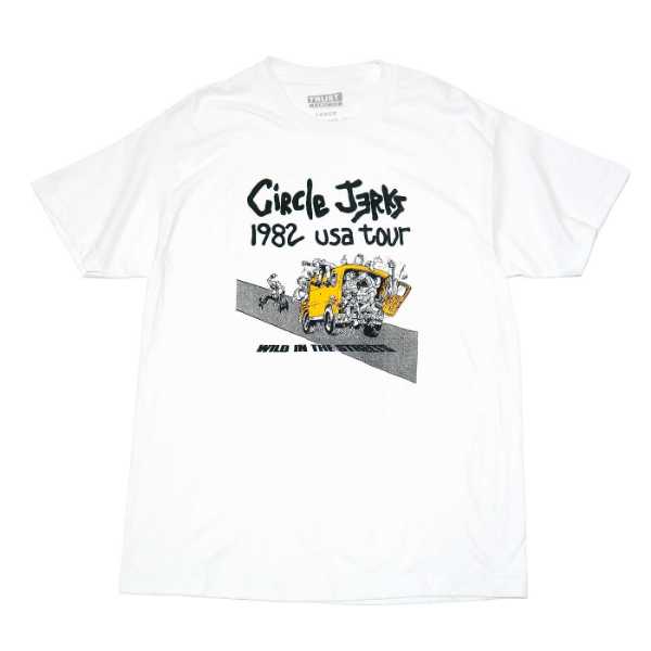 【SALE】CIRCLE JERKS Tシャツ Wild In The Streets-White
