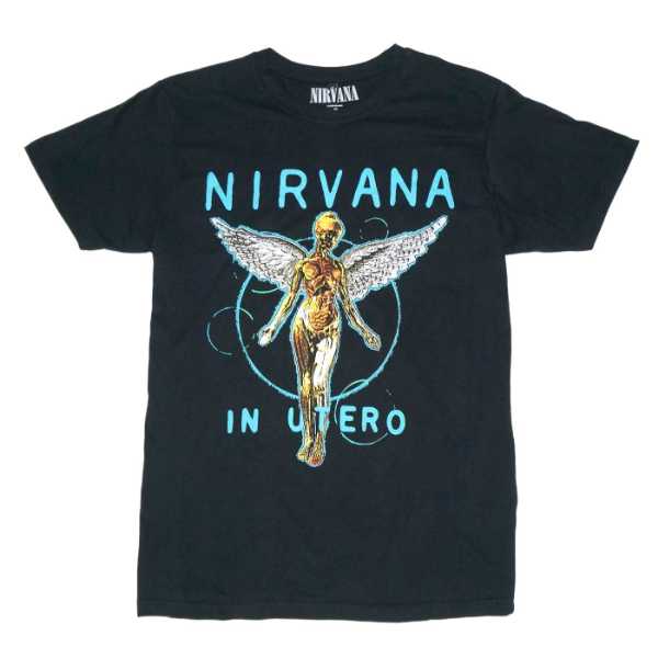 NIRVANA Tシャツ In Utero Neon Blue Premium Carbon-Black