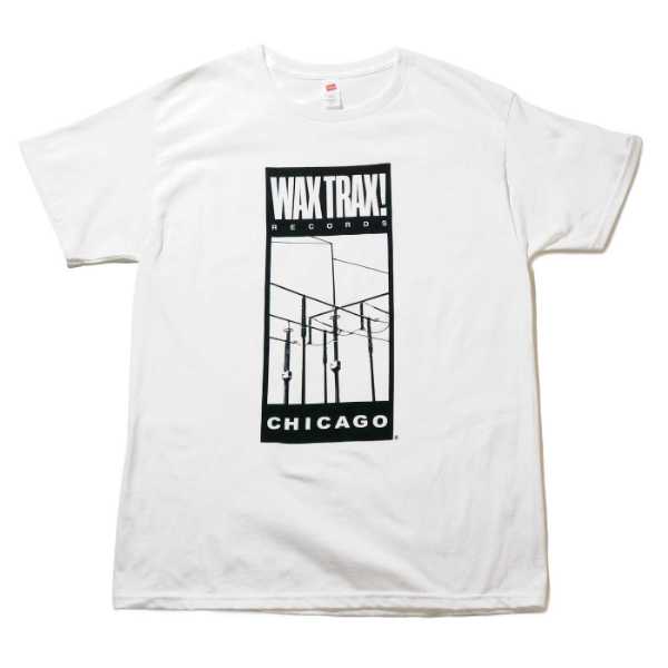 WAX TRAX Tシャツ Classic Wire Logo-White