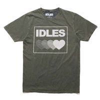 IDLES T����� Stone Wash Gradient Heart-Green