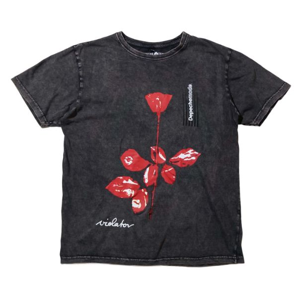 DEPECHE MODE Tシャツ ストーンウォッシュ Violator-Grey